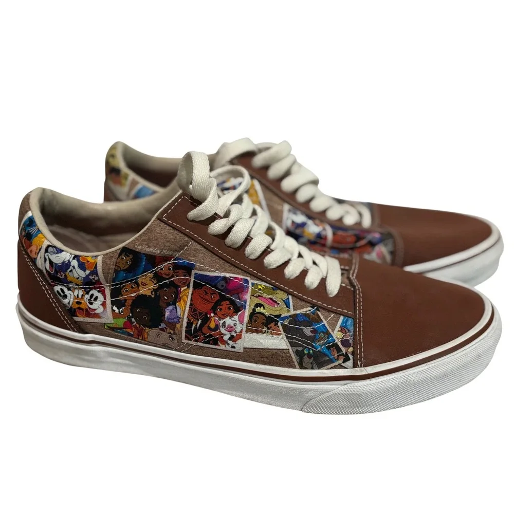 Vans Old Skool Disney 100 Scrapbook limited Edition Leather panel Shoes Mens 11